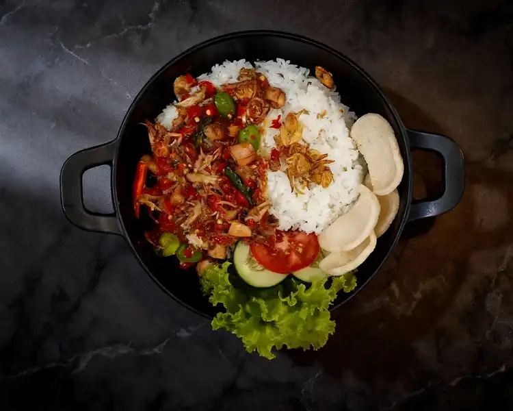 RiceBowl Sambal Cumi - Rose Berastagi Café