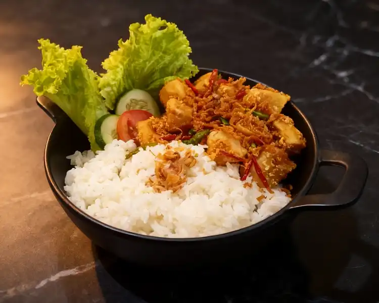 Nasi Tahu Cabe Garam - Rose Berastagi Café